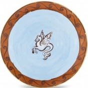 Ginori Il Viaggio Di Nettuno Charger - Brown + Light Blue -13"